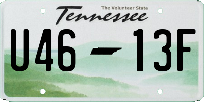 TN license plate U4613F
