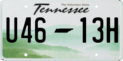 TN license plate U4613H