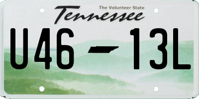 TN license plate U4613L
