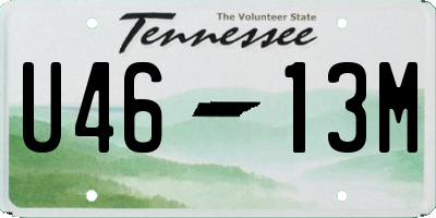 TN license plate U4613M