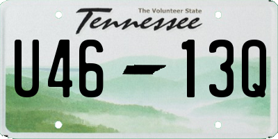 TN license plate U4613Q