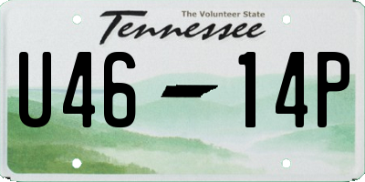 TN license plate U4614P