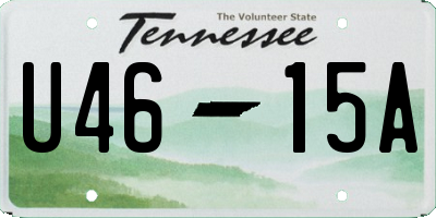TN license plate U4615A