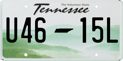 TN license plate U4615L