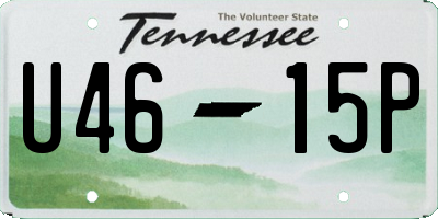 TN license plate U4615P