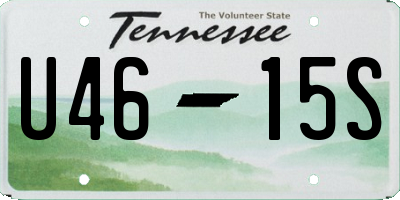 TN license plate U4615S