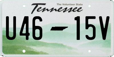 TN license plate U4615V