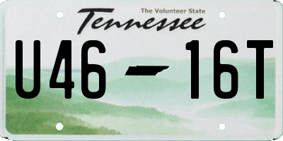 TN license plate U4616T