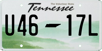 TN license plate U4617L