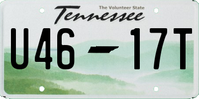TN license plate U4617T