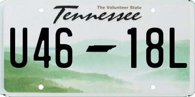 TN license plate U4618L