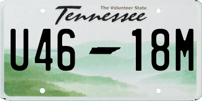 TN license plate U4618M