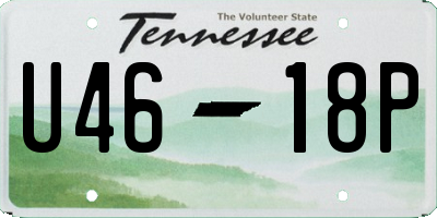 TN license plate U4618P