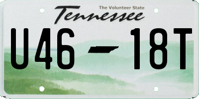 TN license plate U4618T