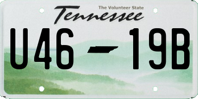 TN license plate U4619B