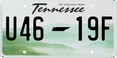 TN license plate U4619F