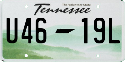 TN license plate U4619L