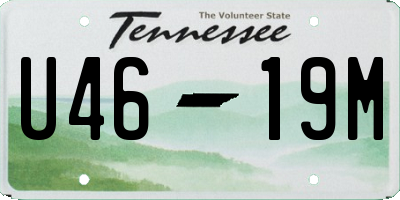 TN license plate U4619M