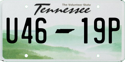 TN license plate U4619P