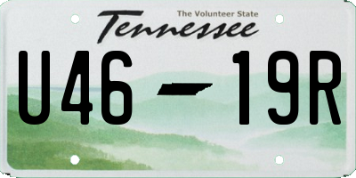 TN license plate U4619R