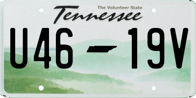 TN license plate U4619V