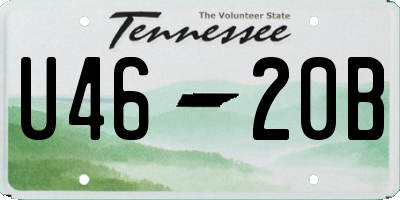 TN license plate U4620B