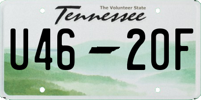 TN license plate U4620F