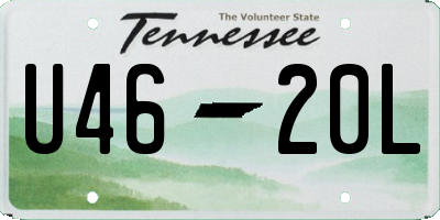 TN license plate U4620L