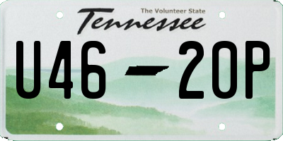 TN license plate U4620P
