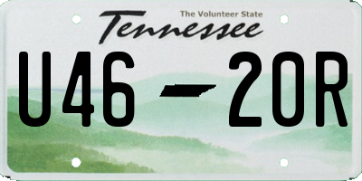 TN license plate U4620R