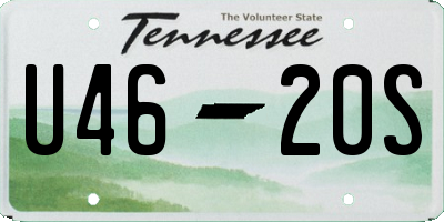 TN license plate U4620S
