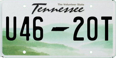 TN license plate U4620T