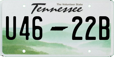 TN license plate U4622B
