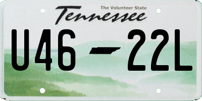 TN license plate U4622L