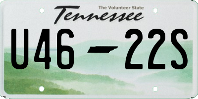 TN license plate U4622S