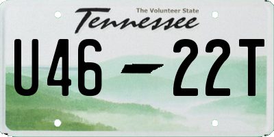TN license plate U4622T
