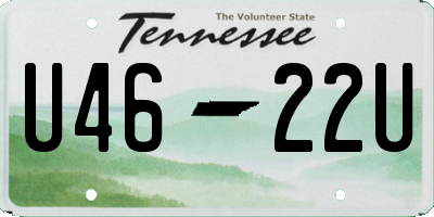 TN license plate U4622U