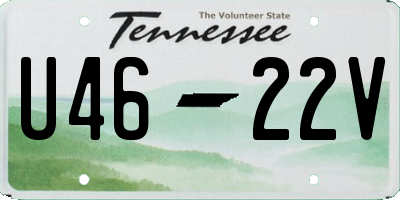 TN license plate U4622V