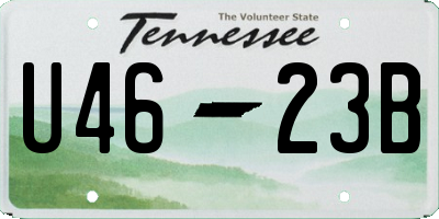 TN license plate U4623B