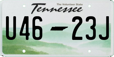 TN license plate U4623J