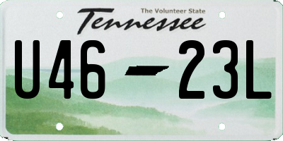 TN license plate U4623L