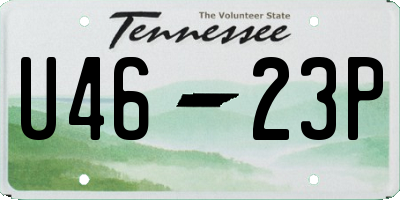 TN license plate U4623P