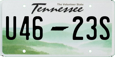 TN license plate U4623S