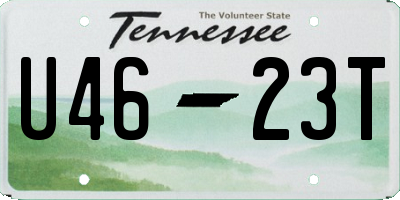 TN license plate U4623T