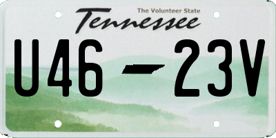 TN license plate U4623V