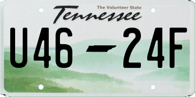 TN license plate U4624F
