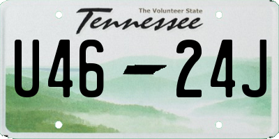 TN license plate U4624J