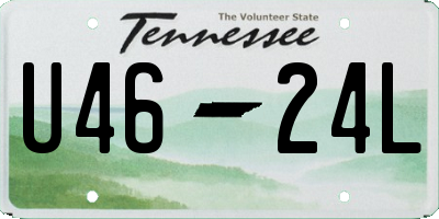TN license plate U4624L