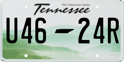 TN license plate U4624R