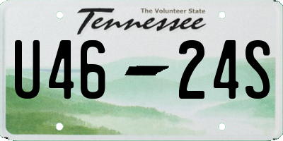 TN license plate U4624S